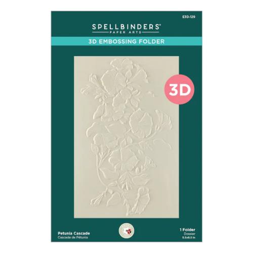 Spellbinders - Petunia Cascade 3D Embossing Folder from the Summer Solstice Garden Collection by Susan Tierney-Cockburn