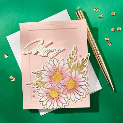 Spellbinders - Molded Frame 3D Embossing Folder from the Yana's Daisies Collection by Yana Smakula