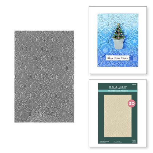 Spellbinders - Country Christmas 3D Embossing Folder from the Country Christmas Collection by Annie Williams