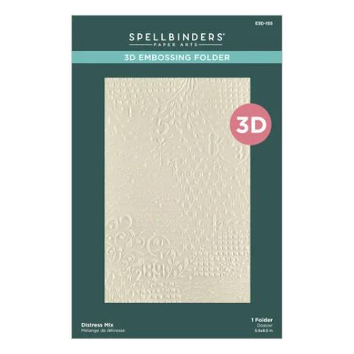 Spellbinders - Distress Mix 3D Embossing Folder from the Beautifully Imperfect Collection