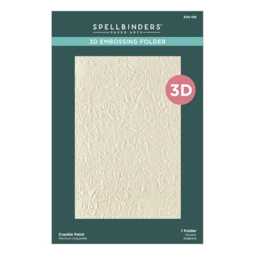 Spellbinders - Crackle Paint 3D Embossing Folder from the Beautifully Imperfect Collection