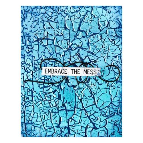 Spellbinders - Crackle Paint 3D Embossing Folder from the Beautifully Imperfect Collection