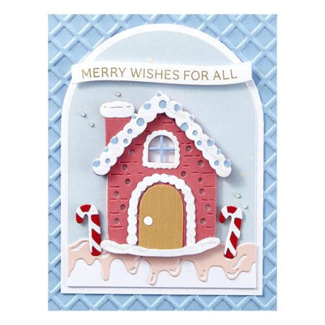 Spellbinders - Waffle Cone 3D Embossing Folder from the Candy Christmas Collection by Stamperia