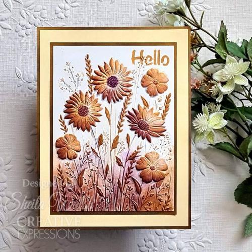 Creative Expressions Wildflowers 5 in x 7 in 3D Embossing Folder