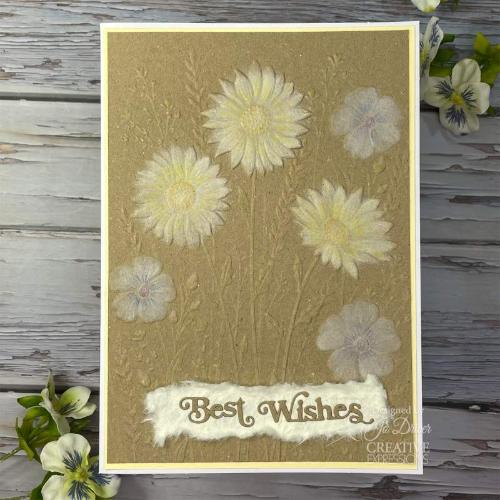Creative Expressions Wildflowers 5 in x 7 in 3D Embossing Folder