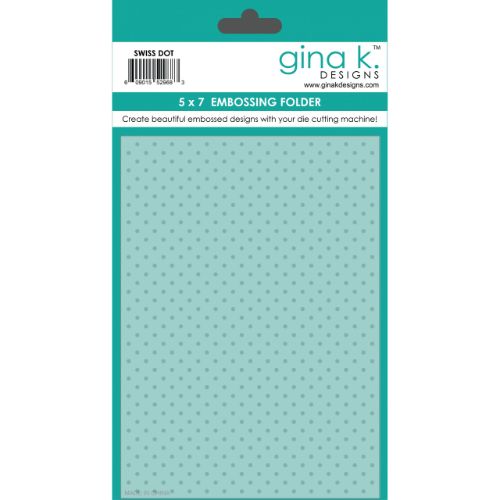 Gina K Designs - EMBOSSING FOLDER- Swiss Dot