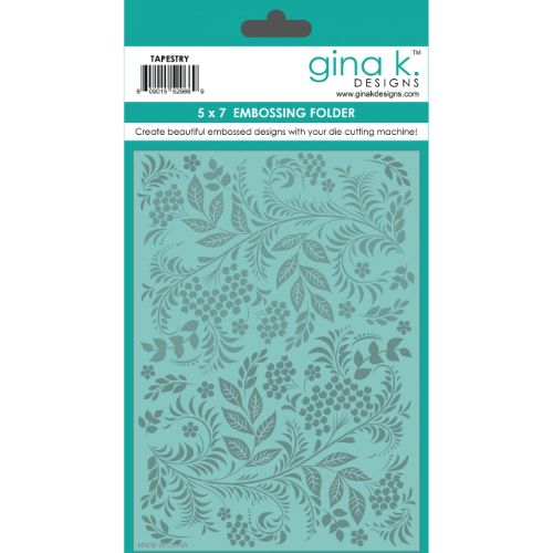 Gina K Designs - EMBOSSING FOLDER- Tapestry