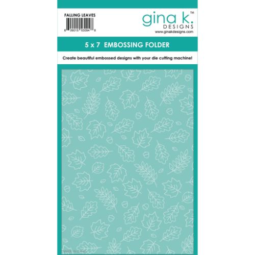 Gina K Designs - EMBOSSING FOLDER- Falling Leaves
