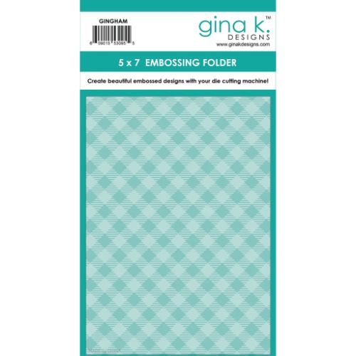 Gina K Designs - EMBOSSING FOLDER- Gingham