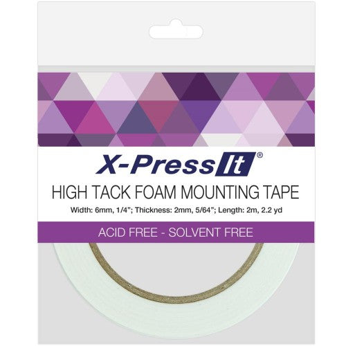 X-Press It High Tack Foam Mounting Tape .25"X2.2yd