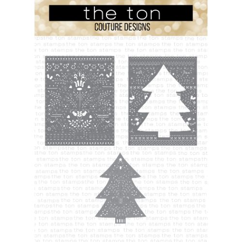 The Ton Stamps - Fancy Folk Tree Layering Coverplate Dies 