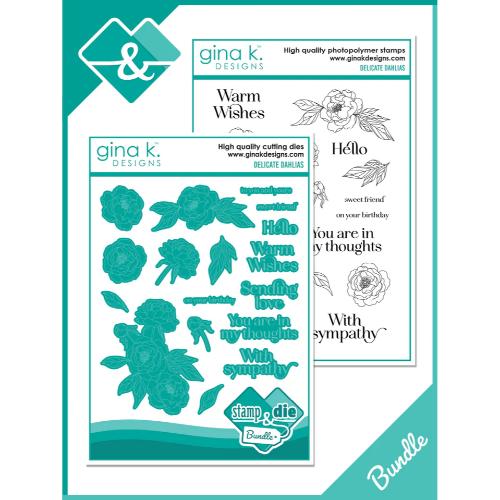 Gina K Designs - BUNDLE- Delicate Dahlias - Postage as per Actual