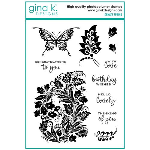 Gina K Designs - STAMPS- Ornate Spring