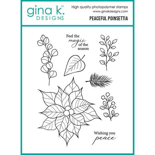 Gina K Designs - STAMPS- Peaceful Poinsettia