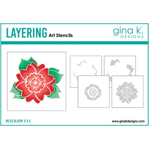 Gina K Designs - STENCIL- Mega Bloom