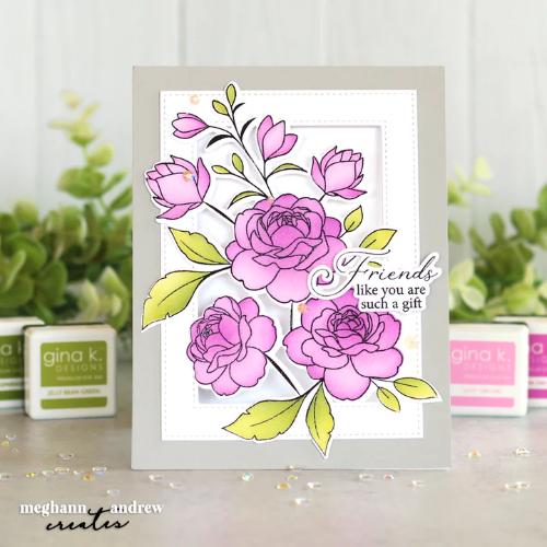 Gina K Designs - STENCIL- Hand-Picked Flowers Layering Stencil