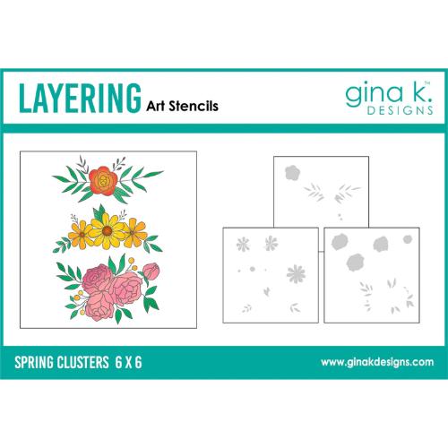 Gina K Designs - STENCIL - Spring Clusters