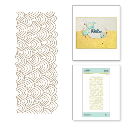 Spellbinders - Hand Drawn Wave Glimmer Hot Foil Plate