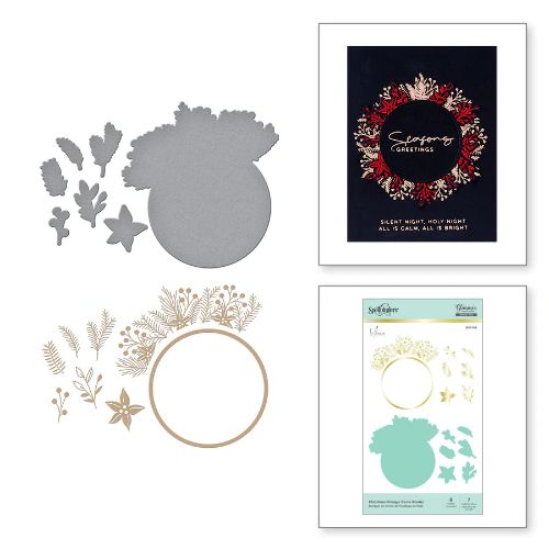 Spellbinders - Christmas Foliage Circle Border Glimmer Hot Foil Plate and Dies by Yana Smakula