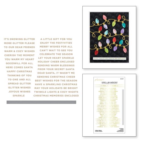 Spellbinders - Glitter Wishes Glimmer Hot Foil Plate & Die Set