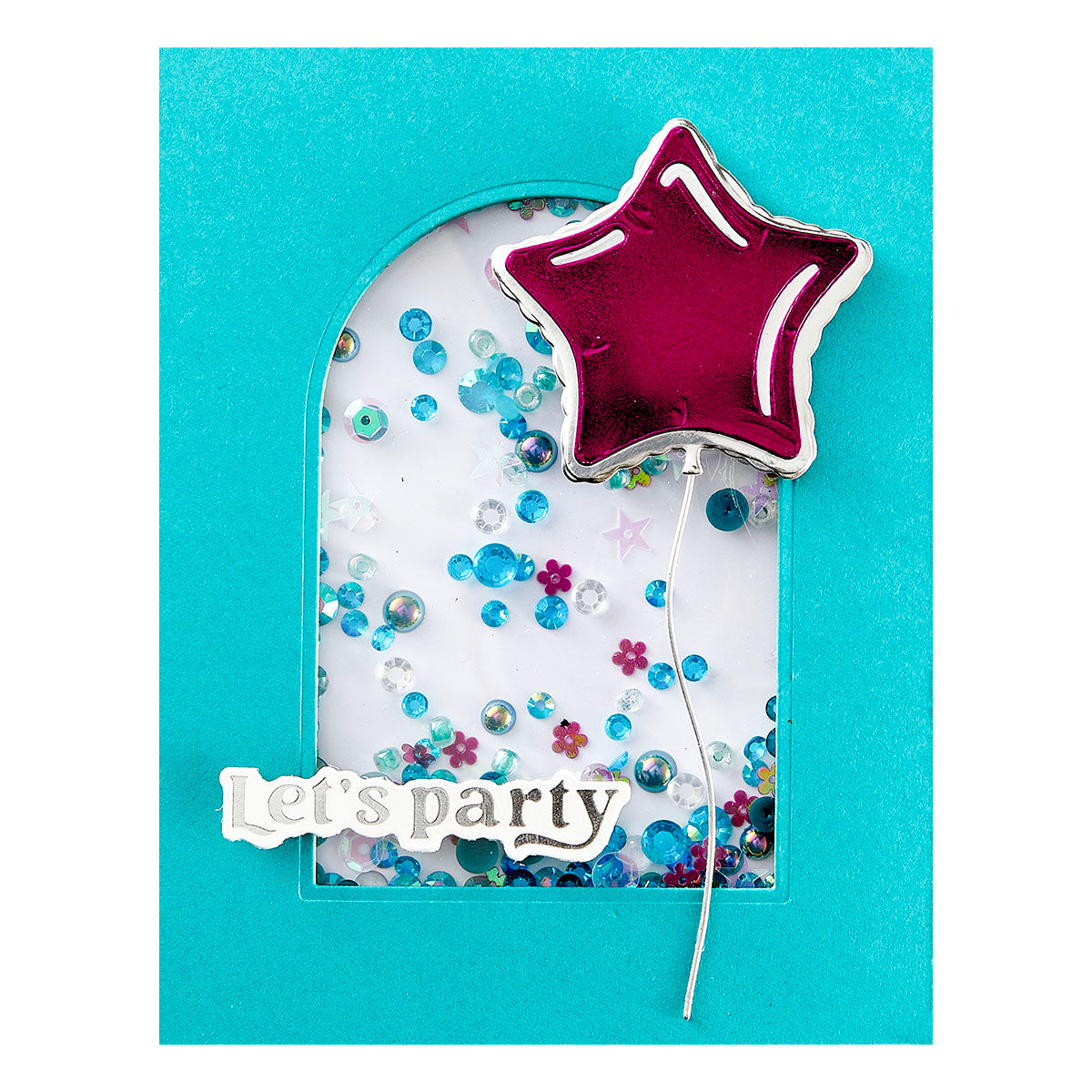 Spellbinders - Birthday Sentiments Glimmer Hot Foil Plate & Die Set