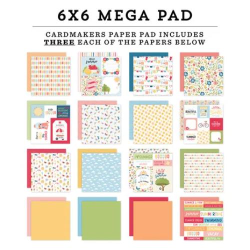 Echo Park Have A Great Summer 6x6 Inch Cardmakers Mega Pad (HAGS424031)