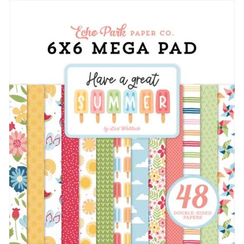 Echo Park Have A Great Summer 6x6 Inch Cardmakers Mega Pad (HAGS424031)