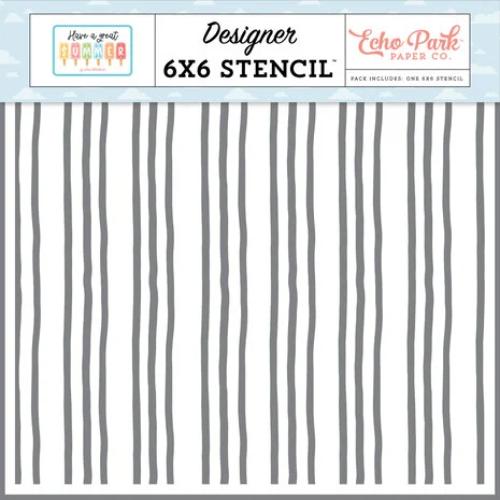 Echo Park Have A Great Summer Stencil Summer Stripes (HAGS424036)