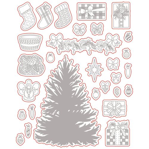 Honey Bee Stamps - Farmhouse Tree Builder | Honey Cuts