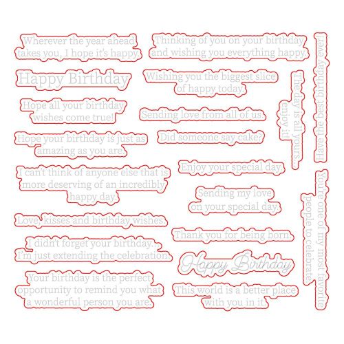 Honey Bee Stamps - Inside: Birthday Sentiments | Honey Cuts