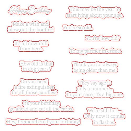 Honey Bee Stamps - Inside: Snarky Birthday Sentiments | Honey Cuts