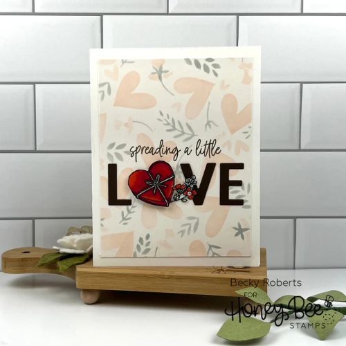 Honey Bee Stamps - Love Love Love Sentiments - Honey Cuts