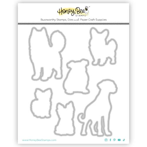 Honey Bee Stamps - Tail Waggers - Coordinating Honey Cuts