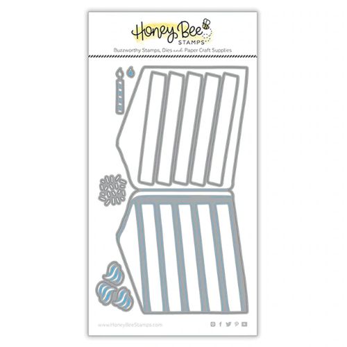 Honey Bee Stamps - Birthday Cake A2 Card Base | Honey Cuts
