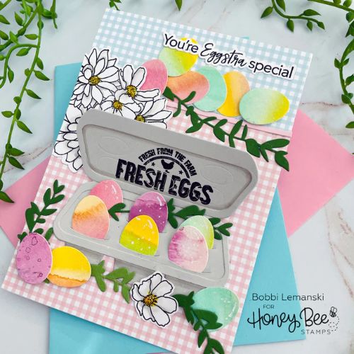 Honey Bee Stamps - Egg Crate - Honey Cuts