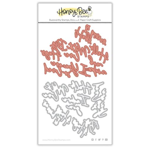 Honey Bee Stamps - Foil Script: Love Hot Foil Plate & Honey Cuts