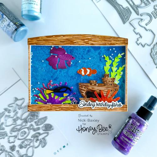 Honey Bee Stamps - Lovely Layers: Tank Aquarium Add-On - Honey Cuts