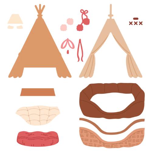 Honey Bee Stamps - Lovely Layers: Dog Beds - Honey Cuts