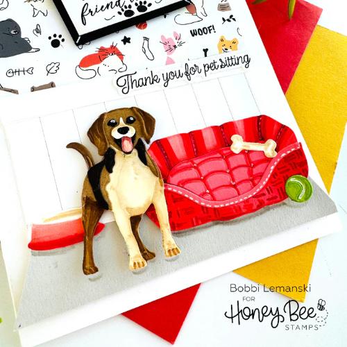 Honey Bee Stamps - Lovely Layers: Dog Beds - Honey Cuts
