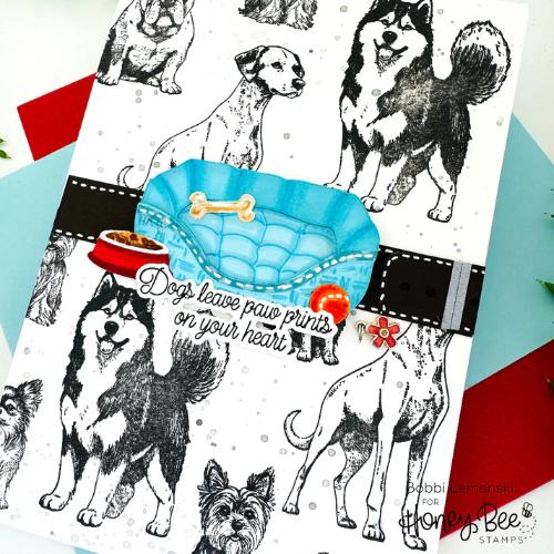 Honey Bee Stamps - Lovely Layers: Dog Beds - Honey Cuts
