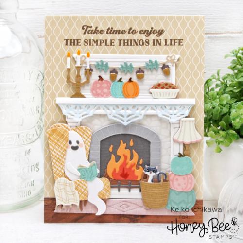 Honey Bee Stamps - Lovely Layers: Fireplace - Honey Cuts