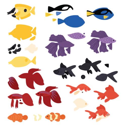 Honey Bee Stamps - Lovely Layers: Fish - Honey Cuts