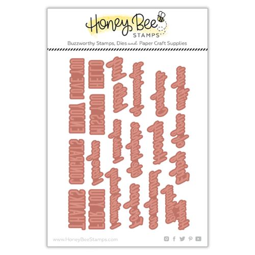 Honey Bee Stamps - Small Card Hot Foil Plate | Honey Cuts