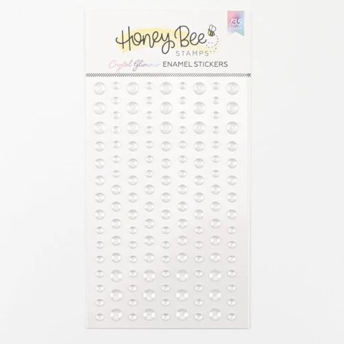 Honey Bee Stamps - Crystal Glimmer Enamel Stickers - 135 Count