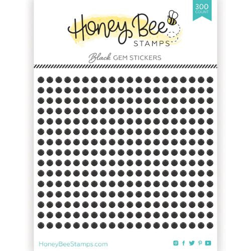 Honey Bee Stamps - Gem Stickers | 300 Count | Black
