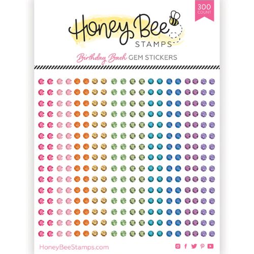 Honey Bee Stamps - Gem Stickers | 300 Count | Birthday Bash