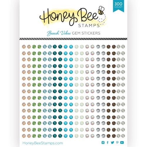 Honey Bee Stamps - Gem Stickers | 300 Count | Beach Vibes