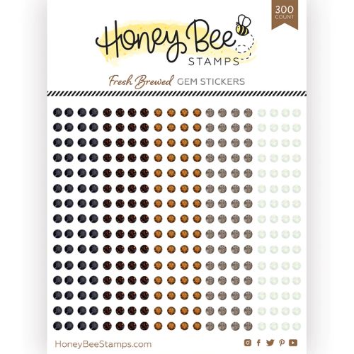 Honey Bee Stamps - Gem Stickers | 300 Count | Fresh Brewed