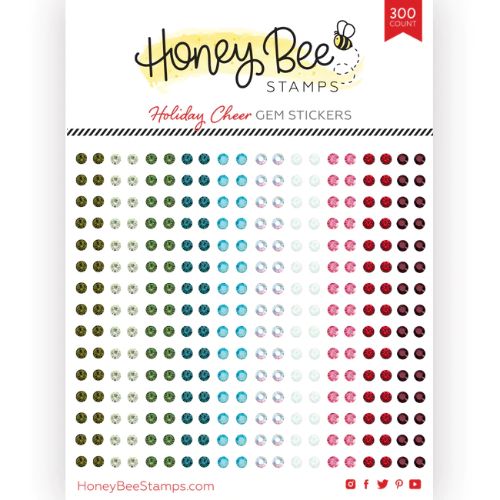Honey Bee Stamps - Gem Stickers | 300 Count | Holiday Cheer