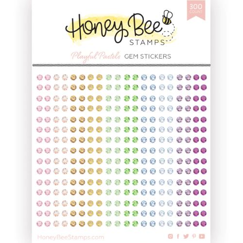Honey Bee Stamps - Gem Stickers | 300 Count | Playful Pastels